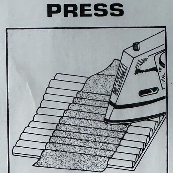 Vintage Clotilde's Perfect Pleater 8X11" Pleat Fabrics Easy Use Iron Pleat - NEW - Picture 3 of 7